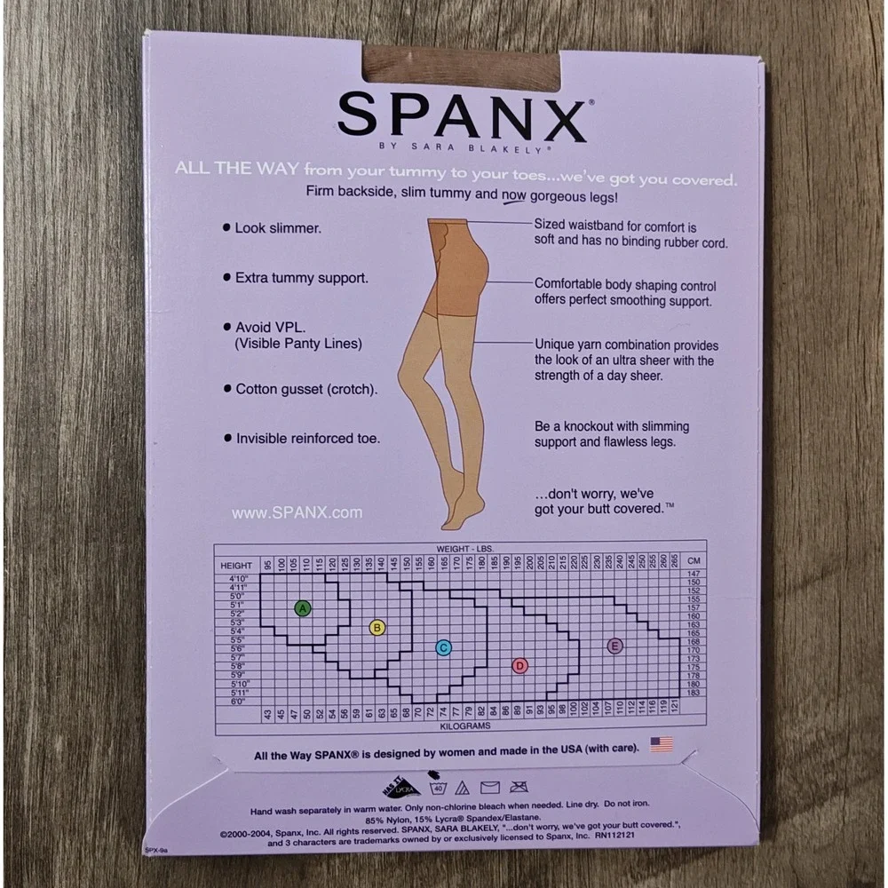 Spanx All The Way Pantyhose Women Size C Nude1 Super Tummy Control Sheer Hosiery